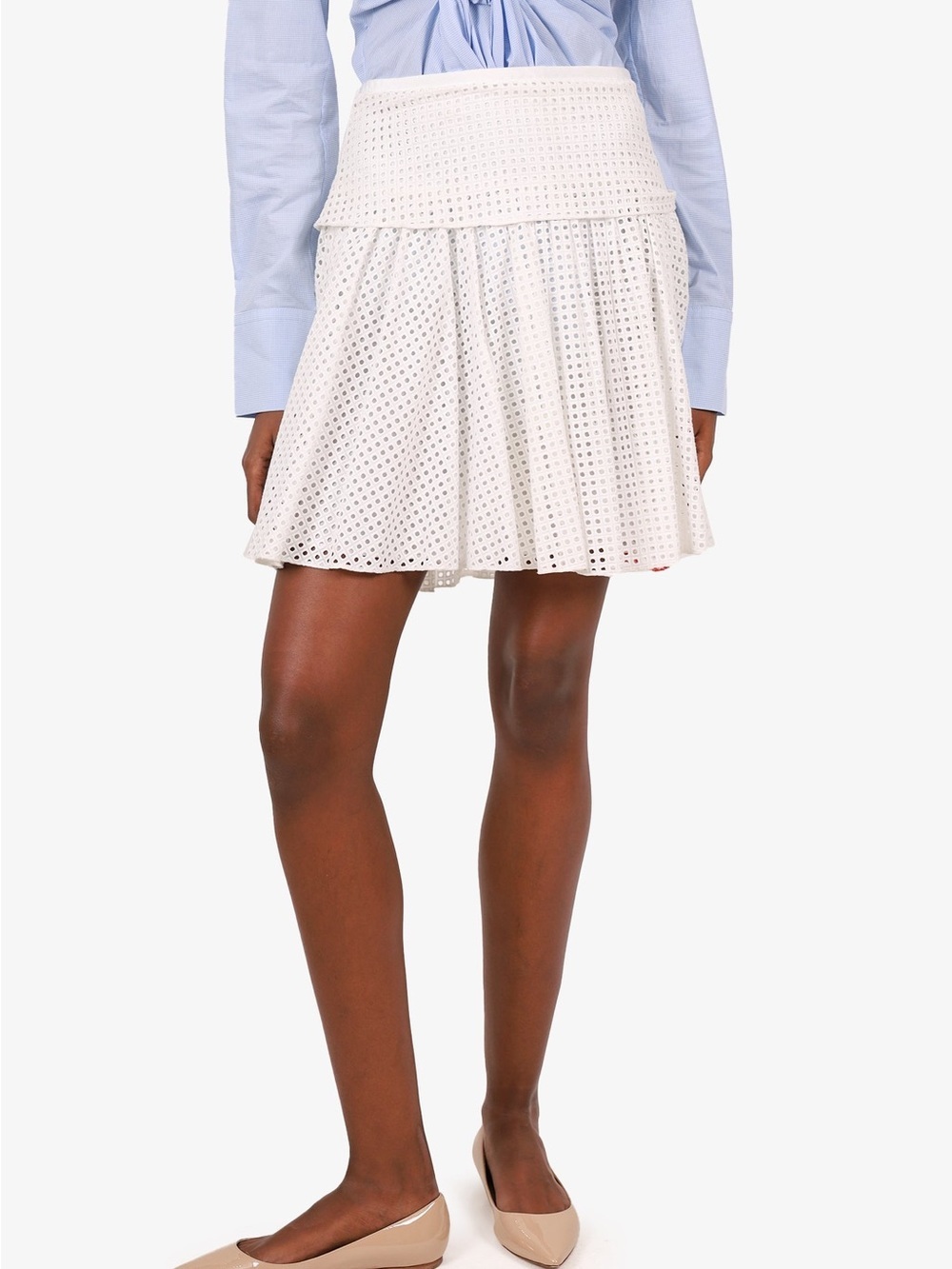 Rag & Bone Lakewood cotton eyelet mini skirt (127) - Picture 3 of 8
